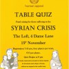 Table Quiz For Syrian Crisis